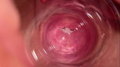Camera deep inside Mia’s vagina