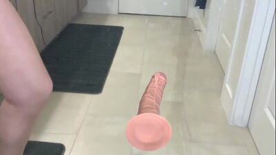 Big Ass Close Up Dildo Fuck In A Shower